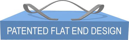 An image highlighting the patented flat end design of a wave spring by Rotor Clip, showcasing its unique configuration for optimized load distribution and enhanced performance in mechanical applications. This design ensures precise alignment and secure fastening, contributing to improved reliability and longevity
