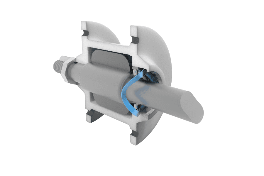 An illustration depicting a steering assembly integrated with a wave spring, highlighting its contribution to smooth and responsive steering operation. The wave spring provides controlled resistance and stability, enhancing driver confidence and vehicle handling in various road conditions