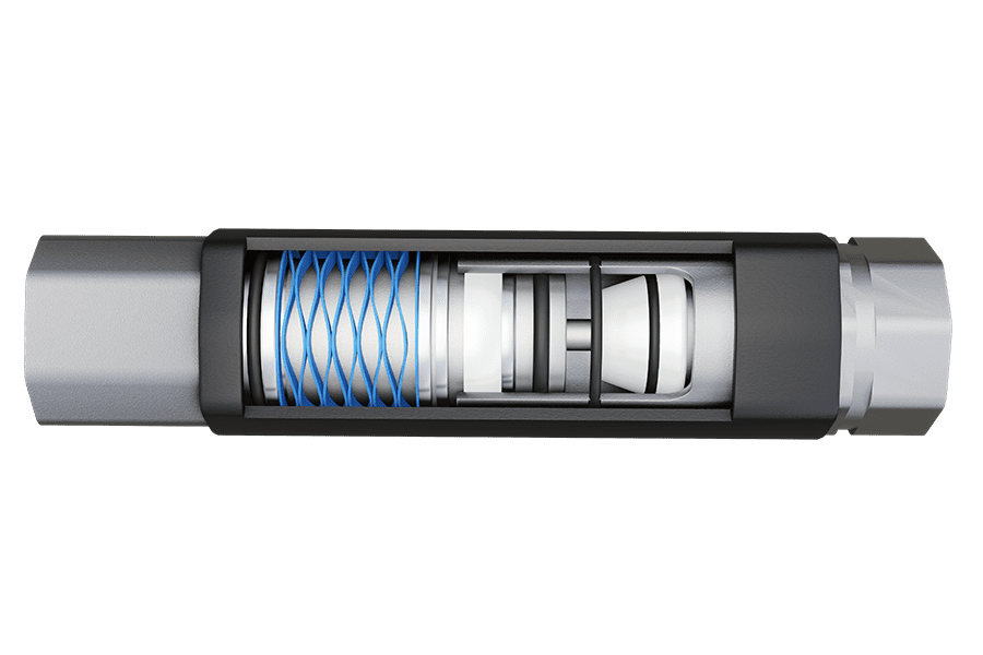 Fluid Flow Valve with Multi-Turn Wave Spring