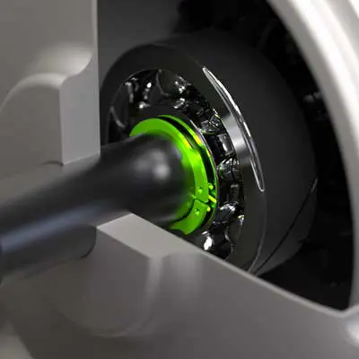 Rotor Clip Balanced Circlip in an EV application