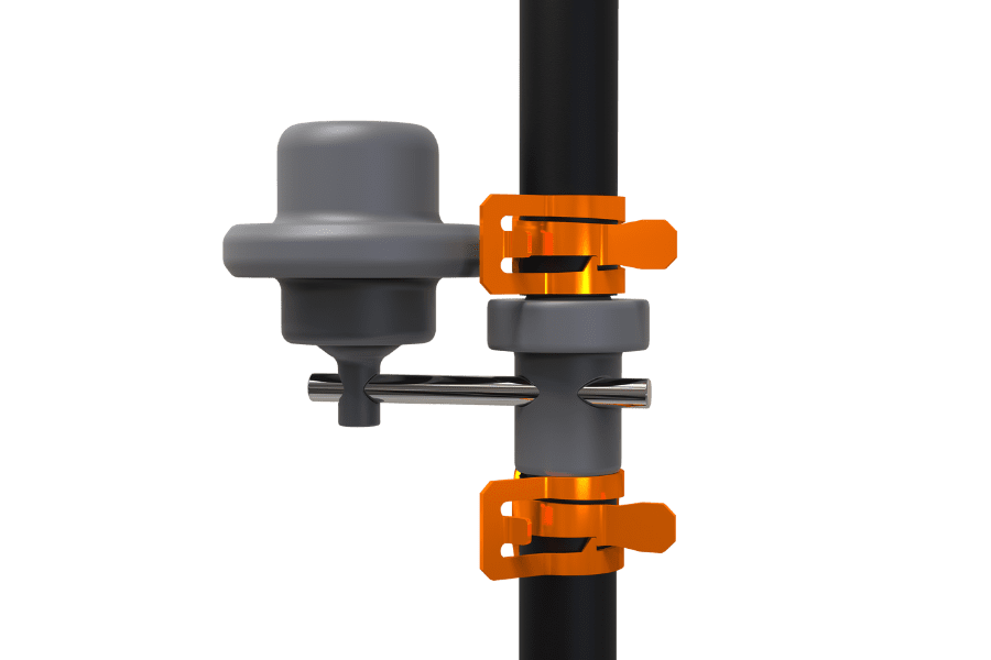 flow control valve with hose clamp