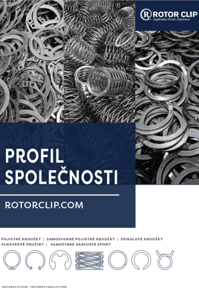 front cover of rotor clip company profile, in czech language