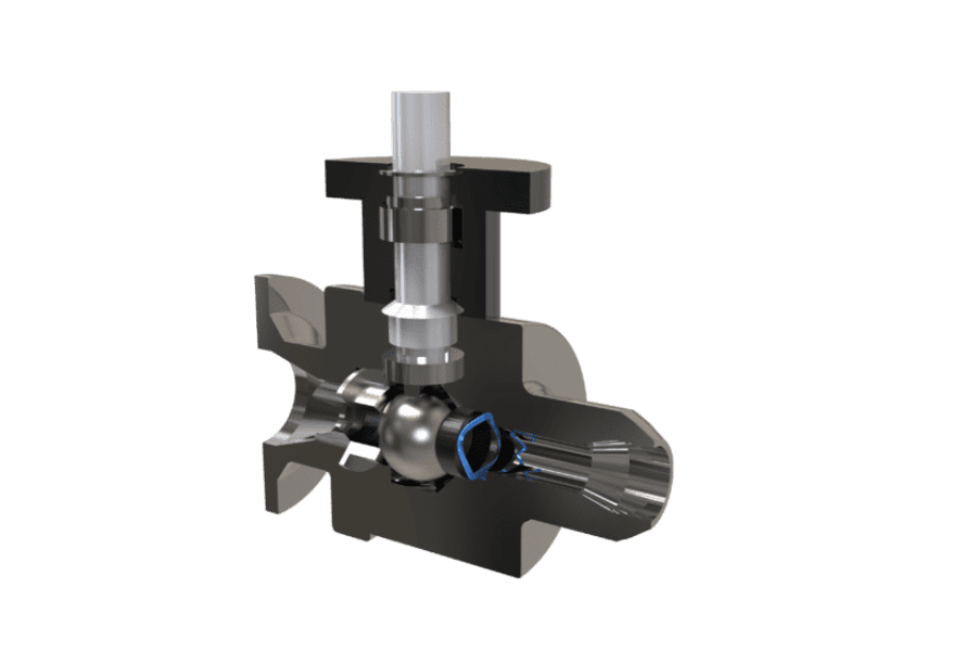 ball valve application with rotor clip nested wave spring