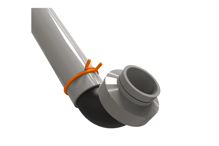 Elbow Joint with Single Wire Hose Clamp