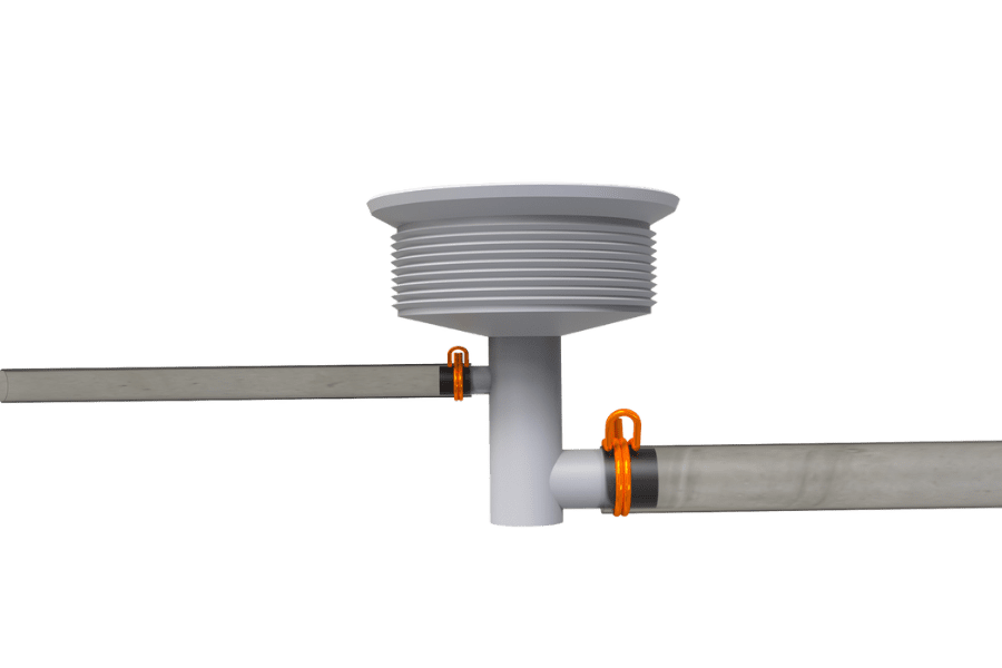 tubing for hot tub spa water monifolds with double wire hose clamps