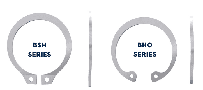 bowed retaining ring series