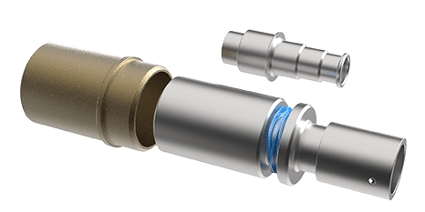 coax contact reder with multi-turn wave spring