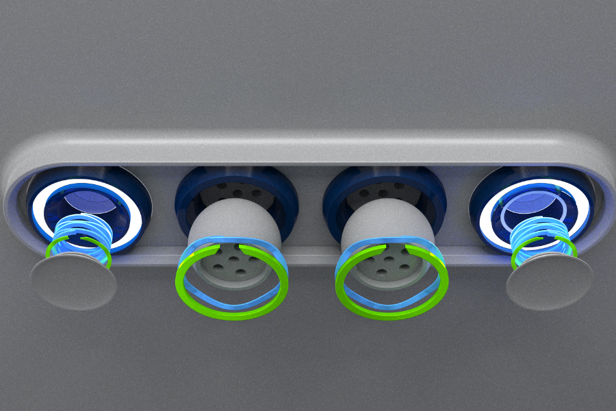 aerospace interior control panel application render