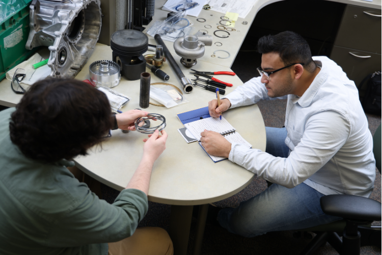 rotor clip engineers collaborating