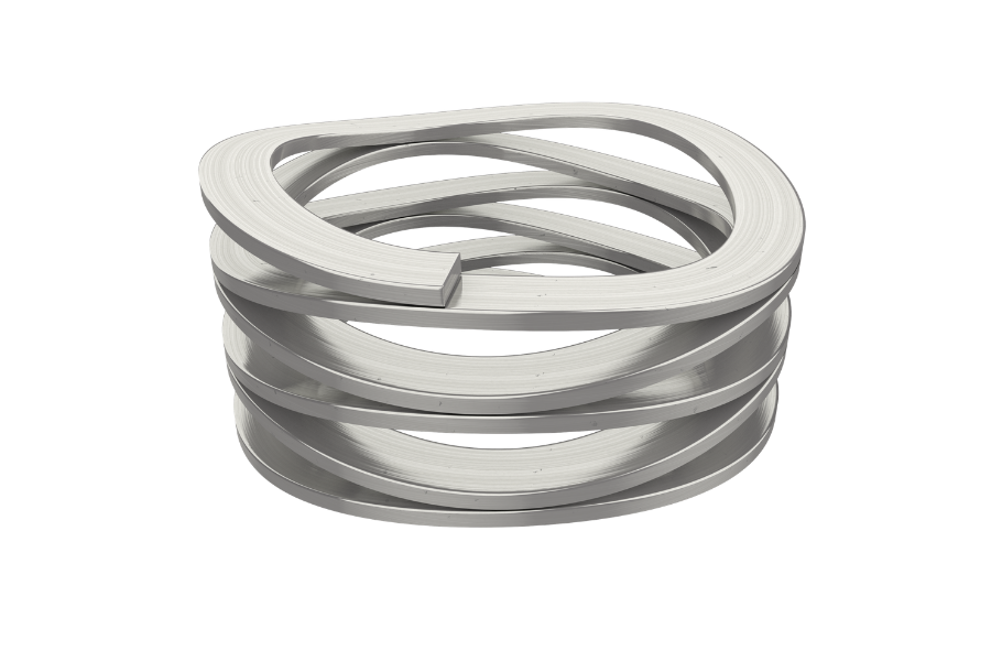 rotor clip multi-turn wave spring