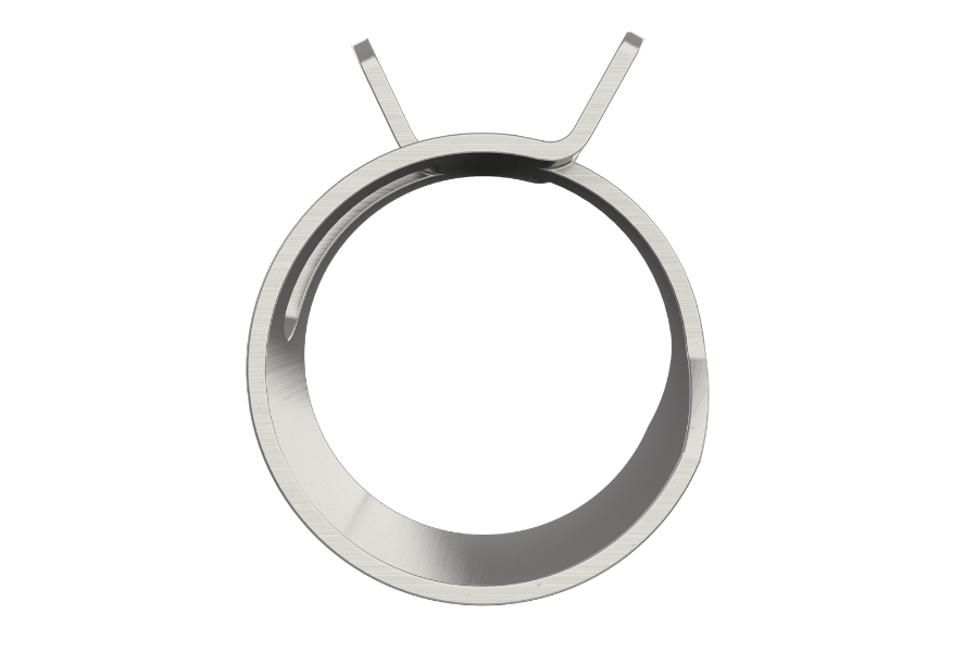 Constant tension band hose clamp render