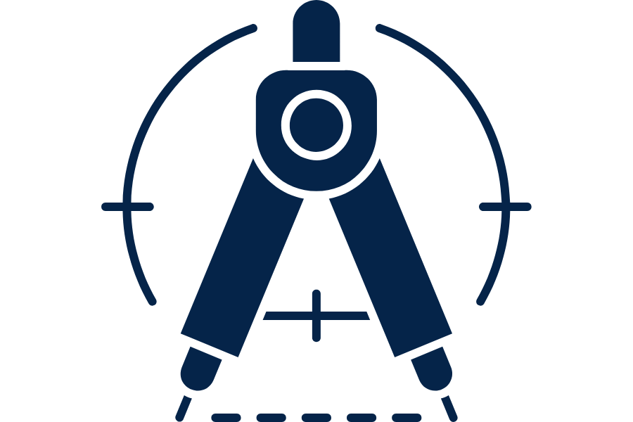 Dimensional accuracy icon