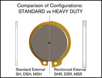 standard vs heavy duty retaining ring