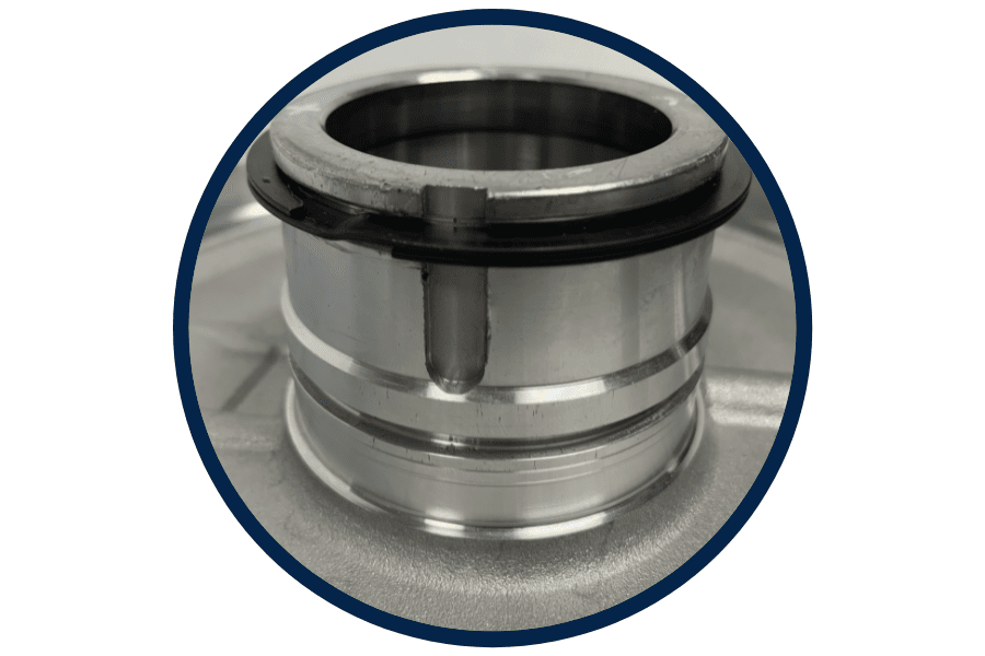 step five rotor clip spiral ring installation