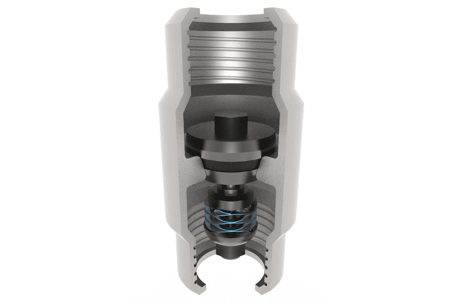 check valve with wave spring