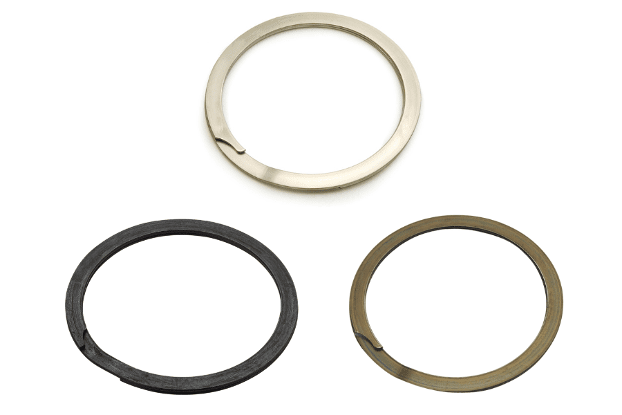 variety of spiral retaining rings in different materials