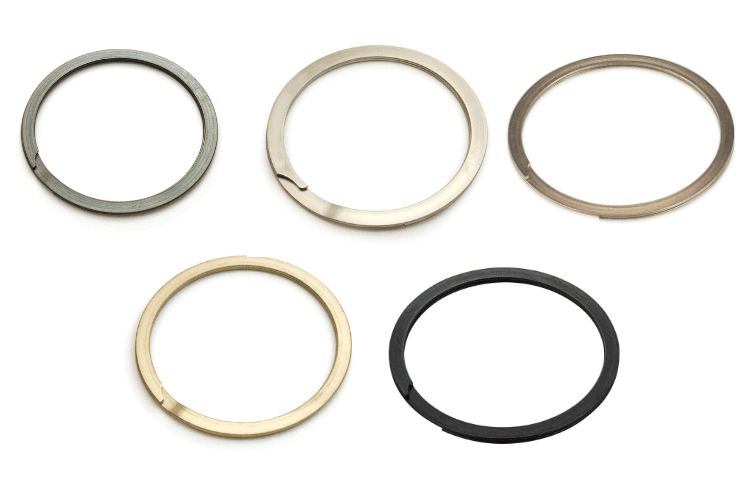 variety of spiral retaining rings in different materials