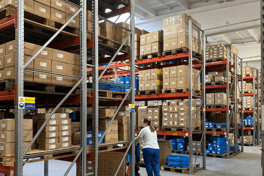 stocked warehouse in czech republic