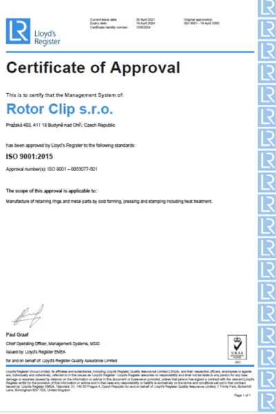 iso 9001 czech republic certification