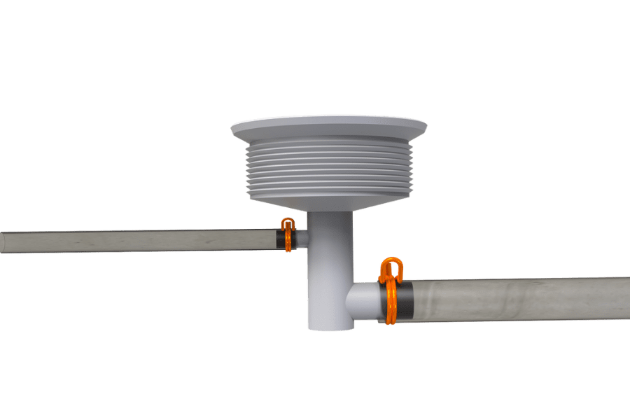 tubing for hot tub spa water monifolds with double wire hose clamps