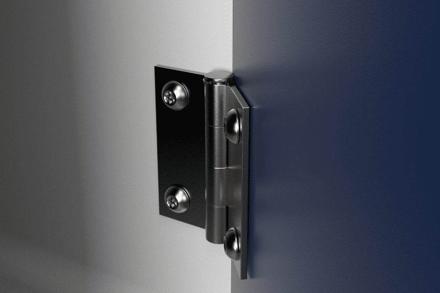 aerospace interior attendant area hinge render