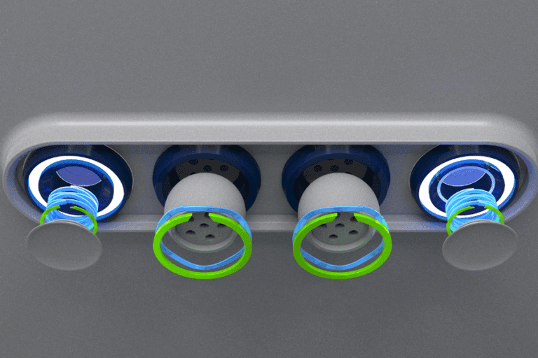 aerospace interior control panel application render