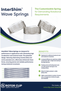 Front page to Rotor Clip IntersShim Wave Spring Flyer