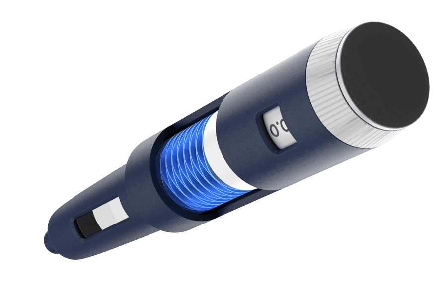 insulin injector pen with multi-turn wave spring