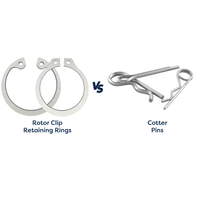 Rotor Clip circlips and snap rings versus cotter pins