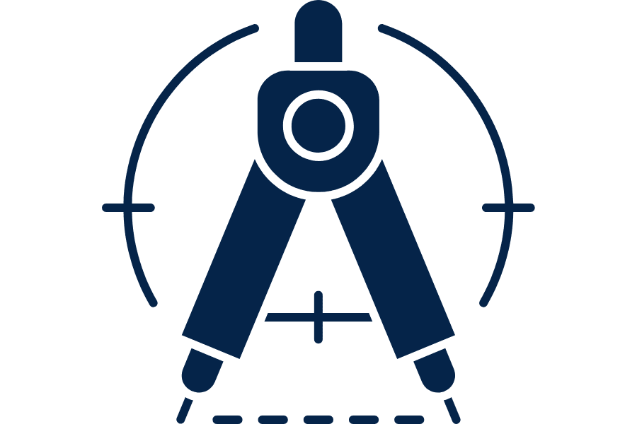 Dimensional accuracy icon
