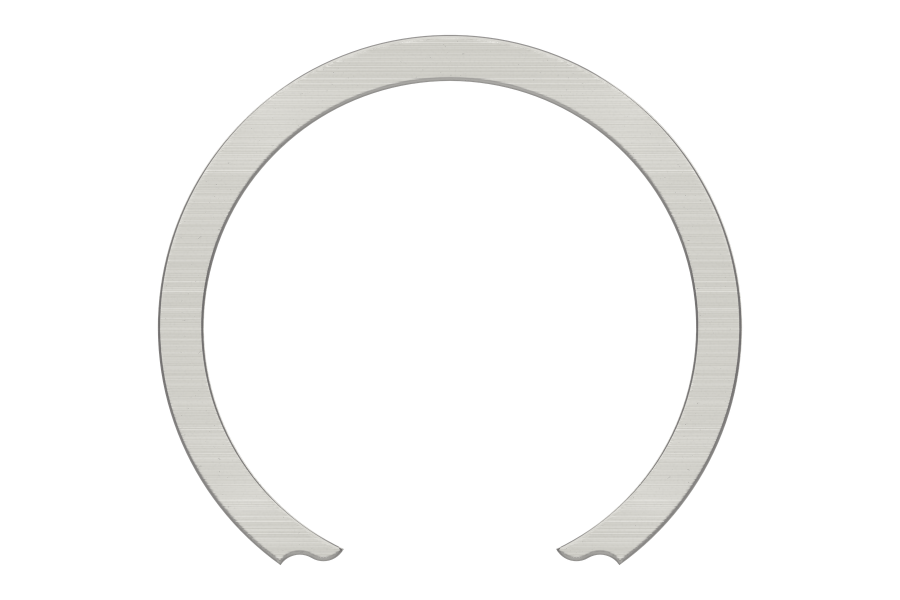 Internal constant section retaining ring (snap ring) for installation in a housing or bore groove.