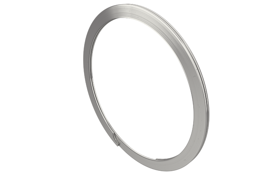 Multi-turn external spiral retaining ring